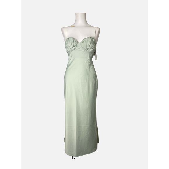 MISHA Casandra Midi Dress Seafoam 0 - Picture 3 of 10